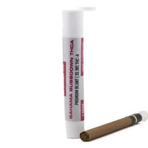 Bahama Bussdown THCa hemp blunt with tropical terpene profile and premium flower