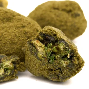 Blues Delta 8 moon rocks hemp flower coated with delta 8 extract and kief