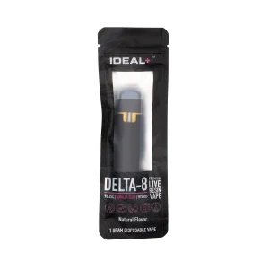 Gorilla Glue Delta 8 disposable vape device with terpene rich extract and sleek cartridge design