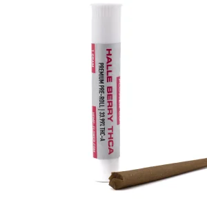 Halle Berry THCa pre rolls made with premium hemp flower and clean white rolling paper