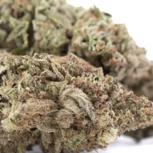 JOY THCa hemp flower greenhouse grown buds with frosty trichomes and vibrant green color