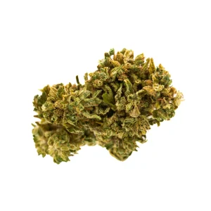 Pivot Delta 8 hemp flower infused buds with frosty trichomes and vibrant green color