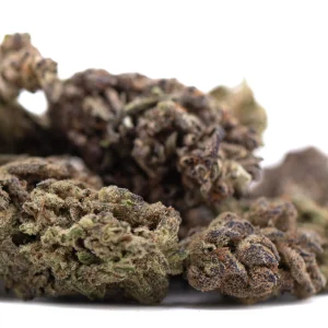 RNA CBD hemp flower dense aromatic buds with frosty trichomes and vibrant green color