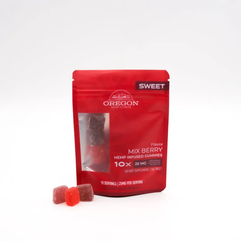 Sweet Mix Berry CBD Hemp Gummies 250mg colorful berry flavored hemp gummies